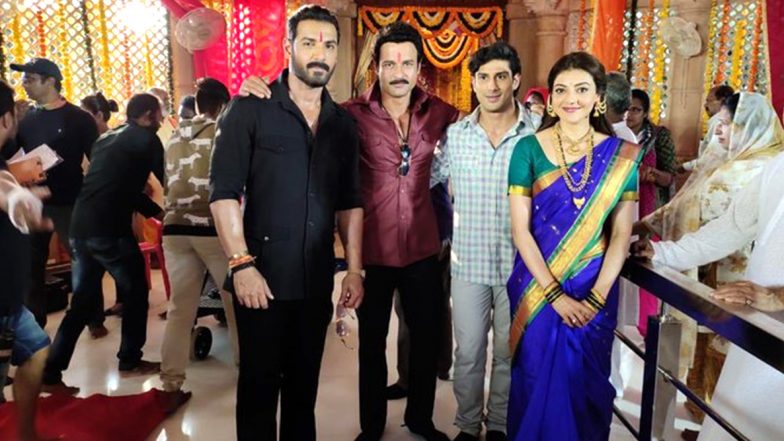 Kajal Aggarwal Wishes John Abraham on His Birthday, Actress Shares a Pic from the Sets of Mumbai Saga
