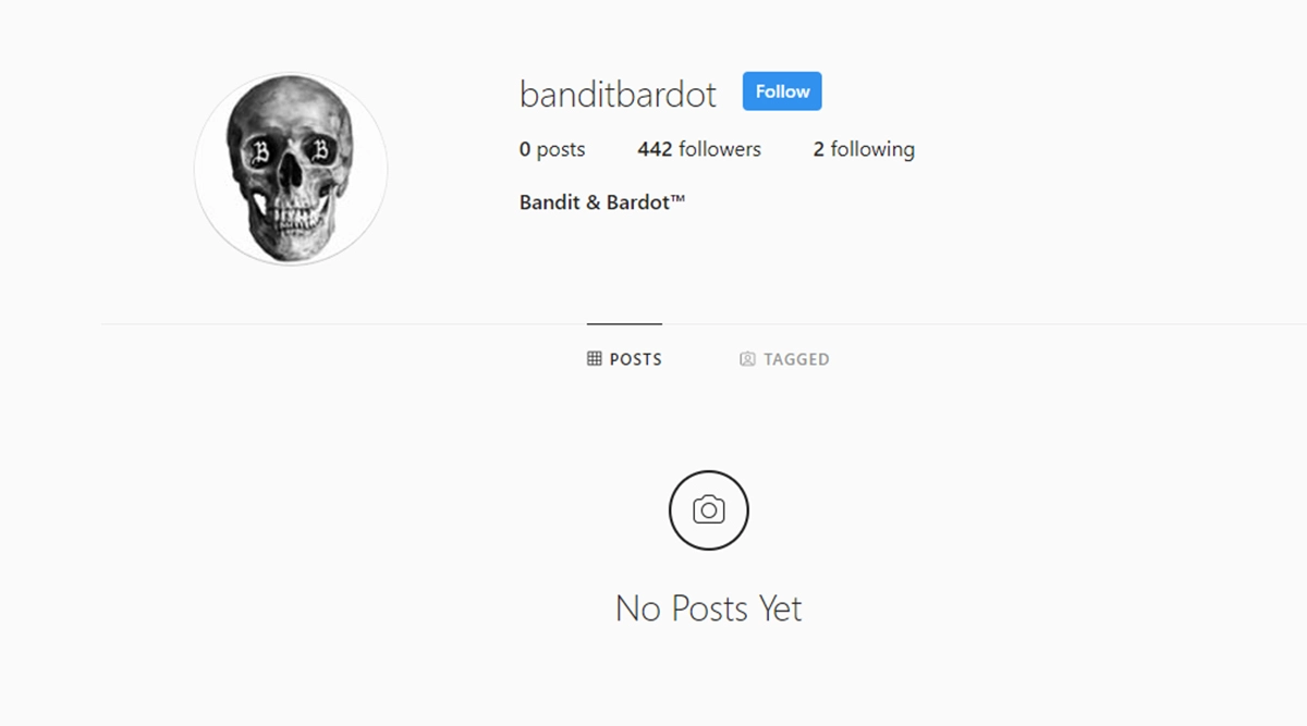 Instagram page for Bandit & Bardot.