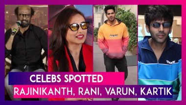 Rajnikanth, Rani Mukerji, Varun Dhawan, Kartik Aaryan And Others Seen In The City | Celebs Spotted