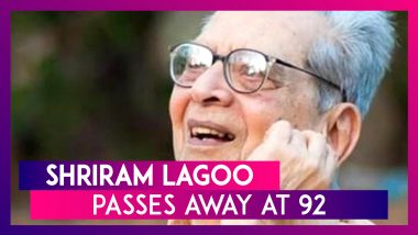 Veteran Actor Shriram Lagoo Passes Away At 92