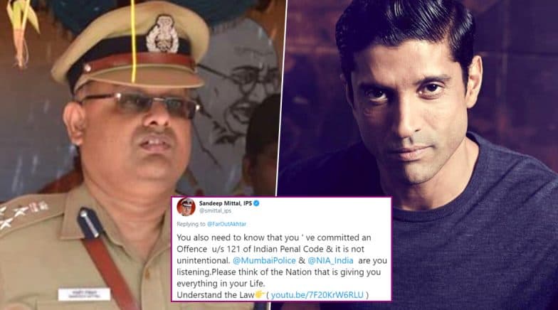 CAA Protests: After Farhan Akhtar Invites People for a Rally, IPS Officer Sandeep Mittal Hits Out 