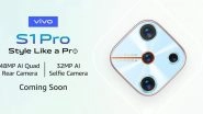 Vivo S1 Pro Smartphone Teased on Amazon Ahead of India Launch; To Feature 48MP Quad Rear Camera & 32MP Selfie Shooter