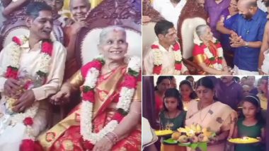 Kerala Couple Kochaniyan Menon  and  Lakshmi Ammal in Their 60s Fell in Love and Got Married at an Old Age Home; Heart-Melting Pictures Take over Twitter