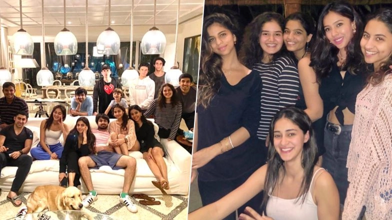 Suhana Khan Parties With BFF Ananya Panday and Brothers Aryan and AbRam Khan in Alibaug (View Pics)