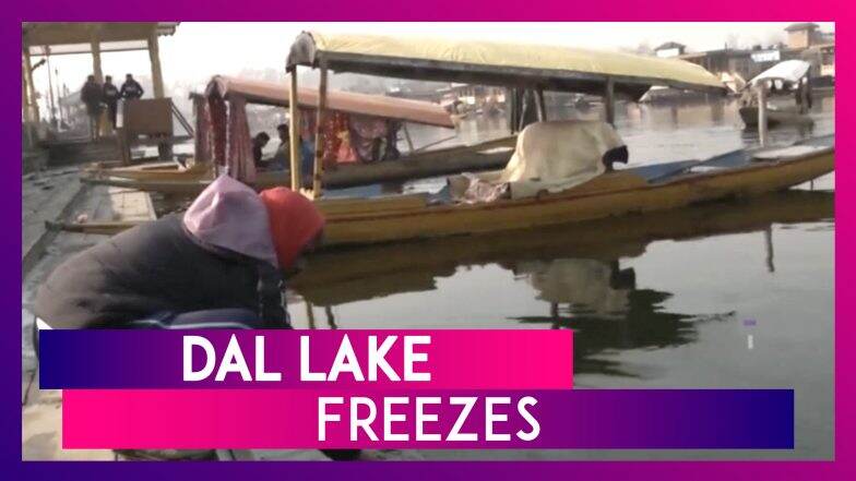Srinagar Dal Lake Freezes After Temperature Drops In Valley 道 Watch Srinagar Dal Lake Freezes After Temperature Drops In Valley 道 Watch