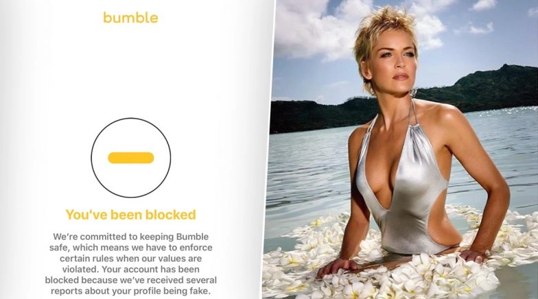 Sharon Stone's Profile on Bumble Blocked After Being Reported 'Fake' By Users of The Dating App