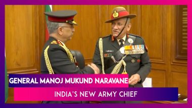 General Manoj Mukund Naravane Takes Charge As India’s 28th Chief Of Army Staff