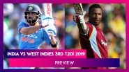 IND vs WI, 3rd T20I 2019 Preview: India, West Indies Face-Off in Blockbuster Series-Finale