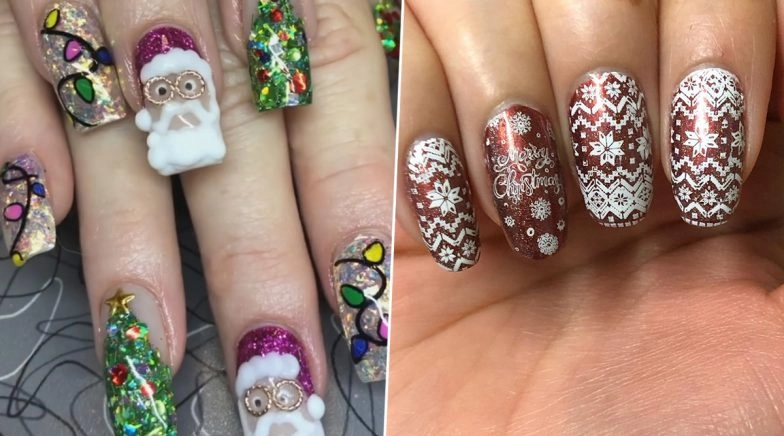 Christmas 2019 Nail Art: From Santa Claus to Snowflakes, Cute Festive Manicure Ideas