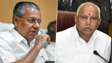 Pinarayi Vijayan Writes to BS Yediyurappa, Says 'Concerned' Over Detention of Kerala-Based Journalists Covering Anti-CAA Stir in Mangaluru