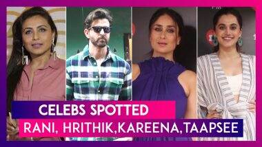 Hrithik Roshan, Rani Mukerji, Kareena Kapoor, Taapsee Pannu, Sonam Kapoor & Others Celebs Spotted