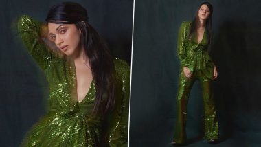 Sexy Kiara Advani in a Shimmery Green Pantsuit Looks like One of Santa Claus' Elves, Giving Us Total Christmas Vibes