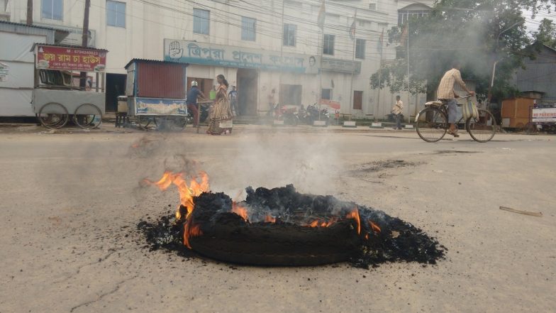 Citizenship Amendment Bill Sparks Protests in Tripura, Life Cripples After Call for Shutdown Against CAB