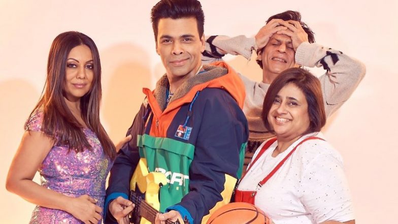 Shah Rukh Khan Photobombs Karan Johar's Kuch Kuch Hota Hai Inspired Photoshoot with Him as 'Rahul' and Gauri Khan as 'Tina'