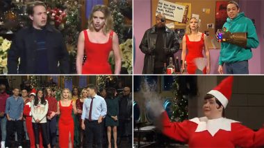 Scarlett Johansson Parodies Avengers: Infinity War Ending in Her Monologue for Saturday Night Live, Kisses Fiance on Stage (Watch Video)