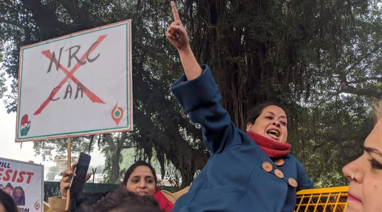 Anti-CAA Protests: Sharmistha Mukherjee Detained For Protesting Near Amit Shah's Residence