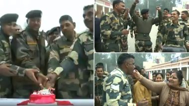 New Year 2020: BSF Jawans Celebrate by Dancing in Jammu & Kashmir's RS Pura Sector (Watch Video)