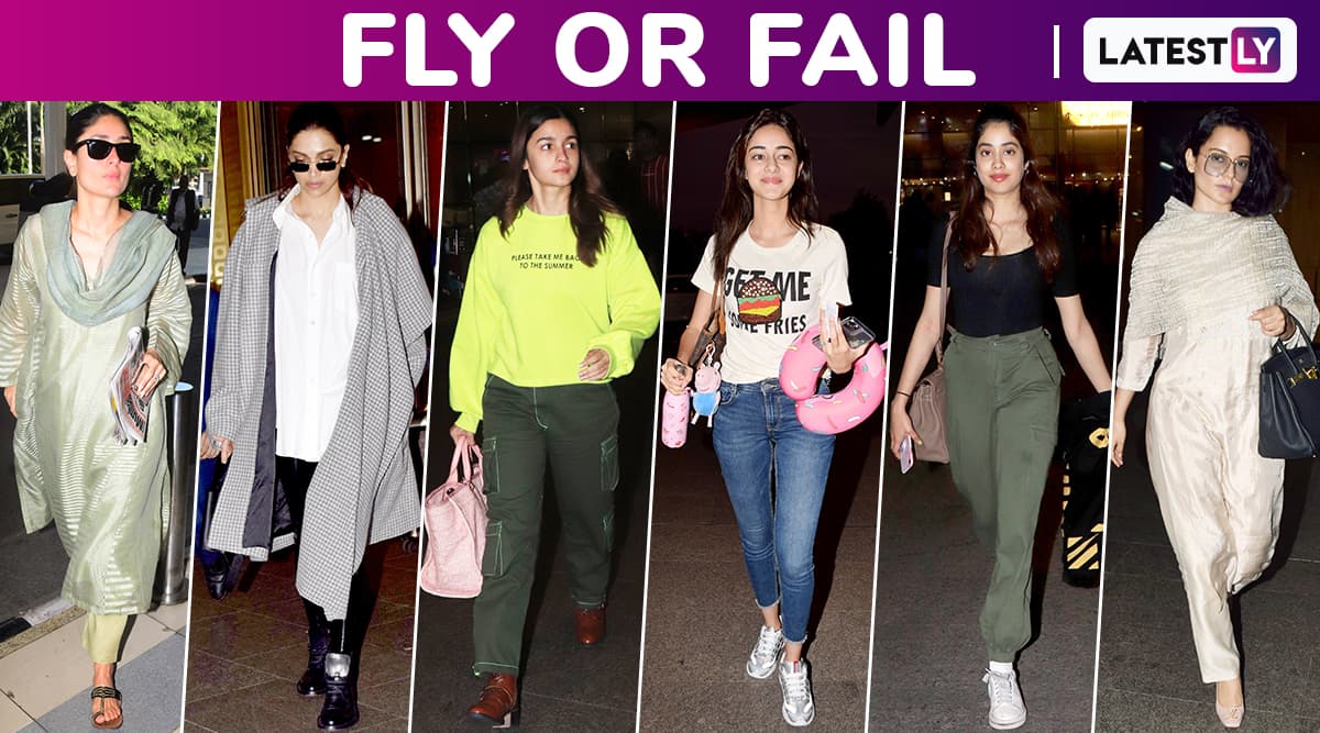 Deepika Padukone's chic airport look in monochromatic pants