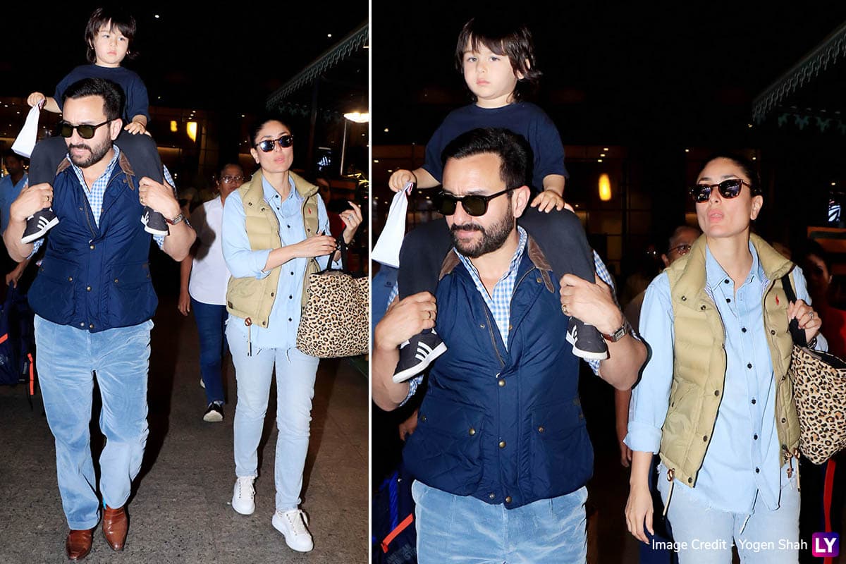 Airport Style - Saif Ali Khan and Kareena Kapoor Khan