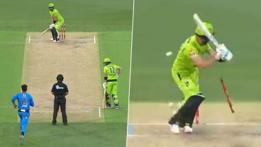 Alex Ross Takes Weird Stance, Gets Bowled by Peter Siddle During  Sydney Thunder vs Adelaide Strikers BBL 2019-20 Match (Watch Video)