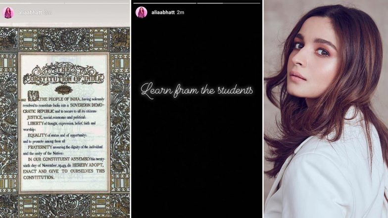 Alia Bhatt Gets Trolled For Posting The 'Wrong' Preamble Which Does Not Have Words 'Secular' and 'Socialist' (Read Tweets)
