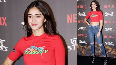 Ananya Panday’s Logo Tee at Opening Ceremony of Ghost Stories Is Witty!