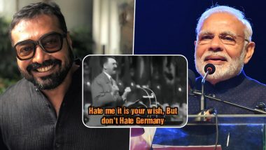 Anurag Kashyap Calls PM Narendra Modi ‘Urban Nazi’, Cites Adolf Hitler’s Speech in Reference (Watch Video)