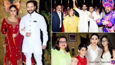 Kareena Kapoor, Saif Ali Khan, Tara Sutaria, Kiara Advani and Others Deck Up For Armaan Jain-Anissa Malhotra's Roka Ceremony (View Pics)