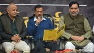 Arvind Kejriwal Presents 'AAP Ka Report Card' Ahead of Delhi Elections 2020, Takes Swipe at PM Narendra Modi Over Regularisation of Unauthorised Colonies