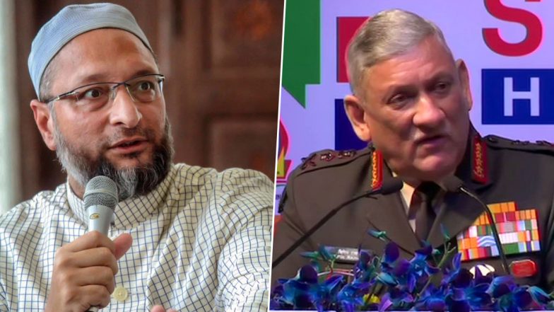 Asaduddin Owaisi's Retort to General Bipin Rawat's Criticism of Students Leading Anti-CAA Stir: 'Leadership is Knowing Limits of One’s Office'
