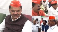 BJP MLAs Arrive Wearing 'I Am Savarkar Too' Caps to Protest Against Rahul Gandhi in Maharashtra Assembly