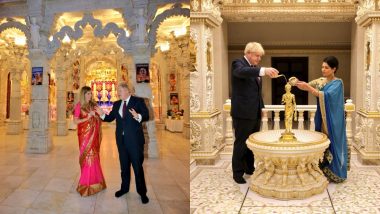 UK: British PM Boris Johnson Visits Hindu Temple, Pledges Support to Narendra Modi's New India Mission