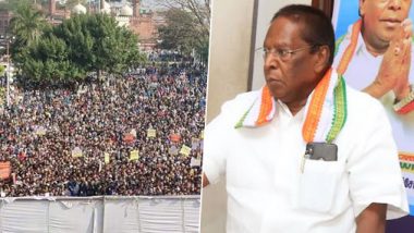 Puducherry Joins Punjab, MP, Bengal, Kerala to Oppose CAA; CM V Narayanasamy Says Law Won't be Implemented