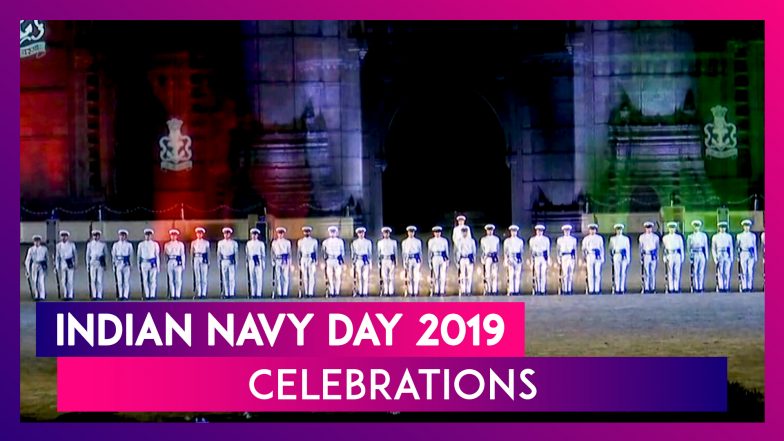 Indian Navy Day 2019: Beating Retreat, Tattoo Ceremony Dazzle The Gateway Of India