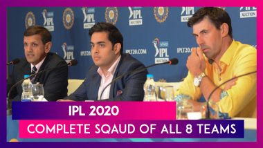 IPL 2020: Complete List Of Players Bought By The Eight Teams