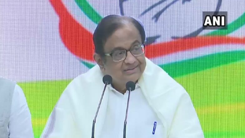 P Chidambaram, Out of Jail in INX Media Case, Fires at Modi Govt Over 'Clueless' Approach to Revive Economy