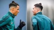 Cristiano Ronaldo Spotted with a Ponytail at Juventus Training Session, Fans Compare it to Gareth Bale