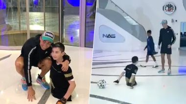 Cristiano Ronaldo Hailed As ‘Best in the World’ by Khabib Nurmagomedov, Juventus Star Plays Football With Young Spirited Kazakh Boy With No Legs (Watch Video)