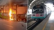DMRC Shuts 5 Metro Stations After CAA Protesters in Delhi Go on Rampage, Set Buses Ablaze