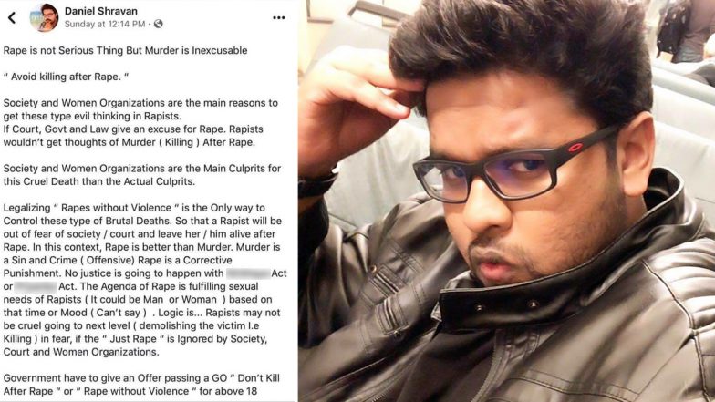 'Carry Condoms And Cooperate With Rapist': Daniel Shravan's Facebook Post on 'Violence Free Rape' Evokes Anger
