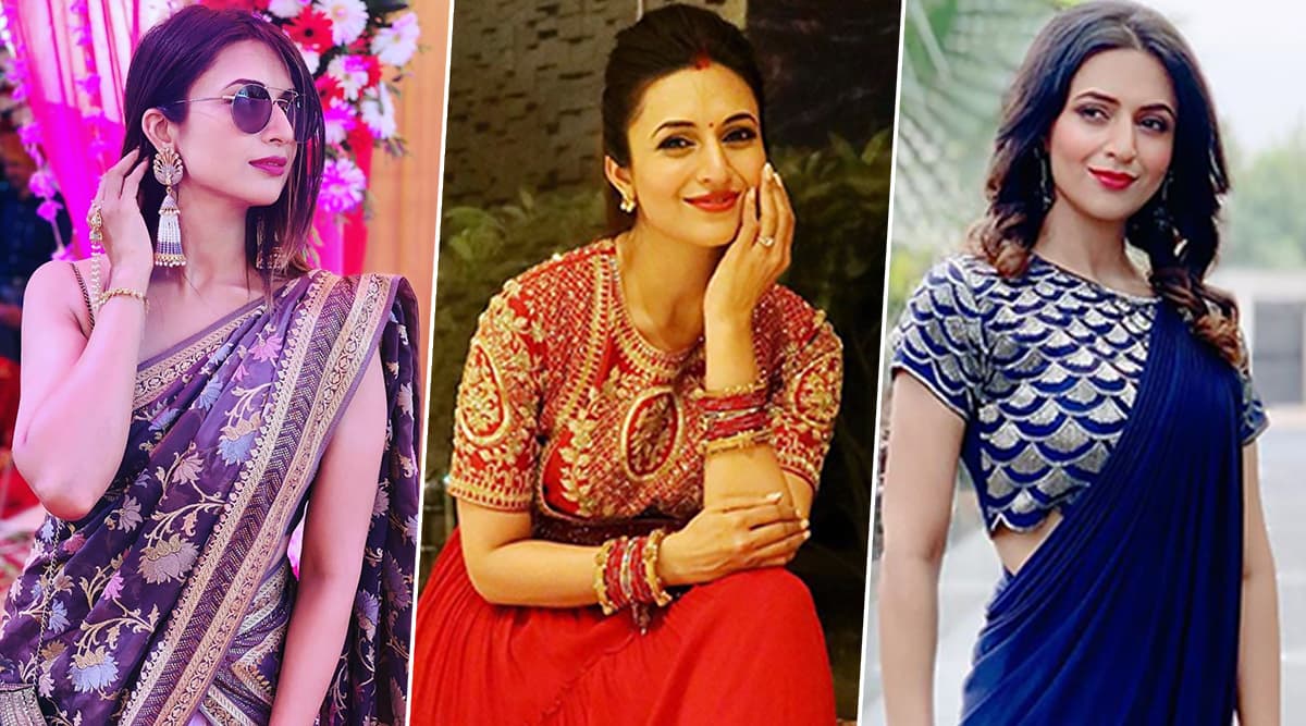 Divyanka tripathi saree on sale jacket