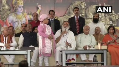 RSS Chief Mohan Bhagwat, Janardan Dwivedi Share Stage at Gita Mahotsav, Congress Plays it Down