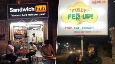 Zomato Asks Netizens for Creative Restaurant Names in India; From 'Second Wife' to 'Fully Fed Up' Twitterati Share Funniest Names of Hotels