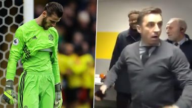 David de Gea’s Blunder! Manchester United Legend Gary Neville and Jose Mourinho Left Baffled After Keeper's Howler (Watch Video)