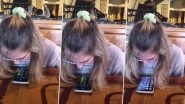 Girl Unlocks Phone Using Her Saliva, Boyfriend Shows Off Her 'Talent' on TikTok (Watch Video)