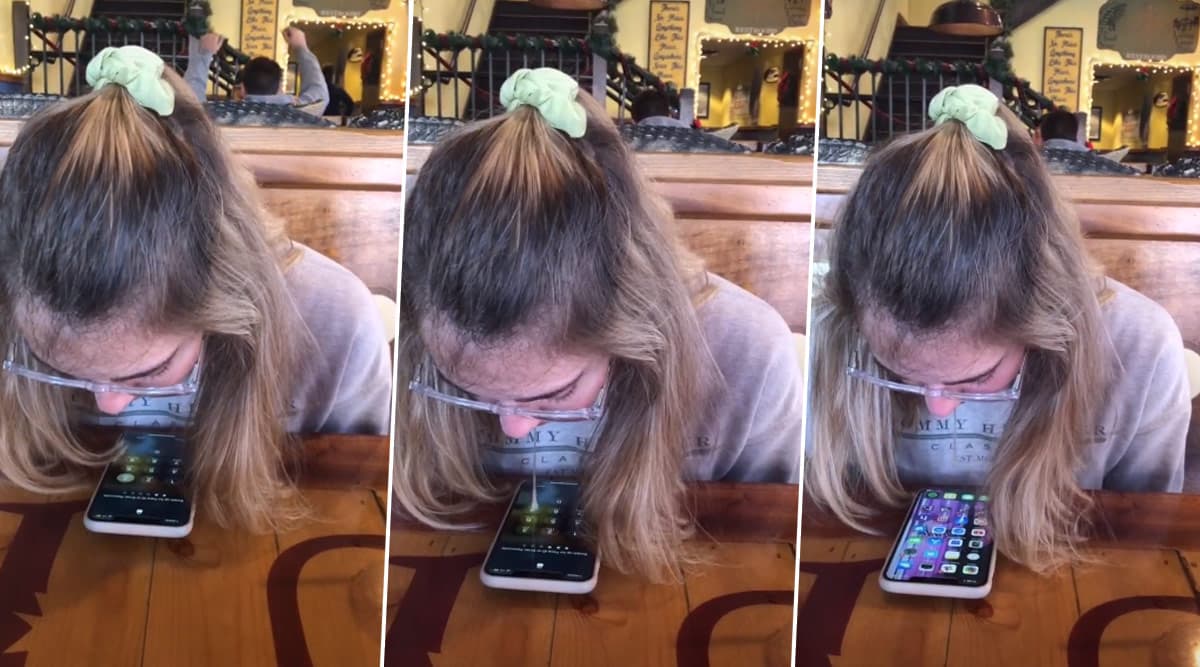 Girl Unlocks Phone Using Her Saliva Boyfriend Shows Off Her Talent