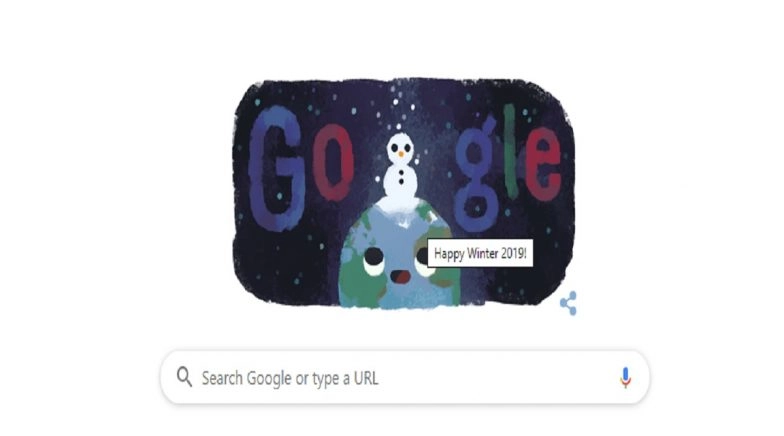 Winter Solstice 2019: Google Comes Up With Snowy Doodle To Mark Beginning of Winter Season
