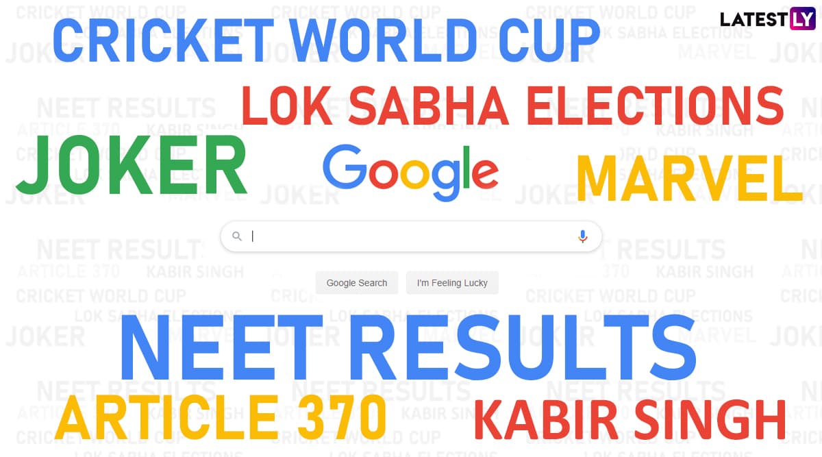 Cricket World Cup, Lok Sabha Elections, Chandrayaan 2 Top the Most-Searched Queries in Google Year in Search 2019 India List