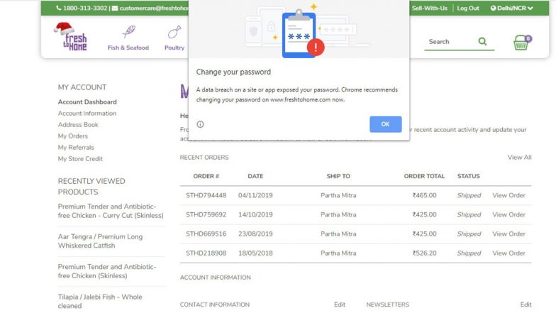 Google Issues Warning Of Data Violation For Indian Users After Chrome 79 Bug Fix; Urges Users To Change Their Passwords On Affected Websites