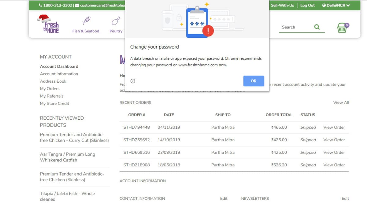 Google Issues Warning Of Data Violation For Indian Users After Chrome 79 Bug Fix; Urges Users To Change Their Passwords On Affected Websites Google Issues Warning Of Data Violation For Indian Users After Chrome 79 Bug Fix; Urges Users To Change Their Passwords On Affected Websites